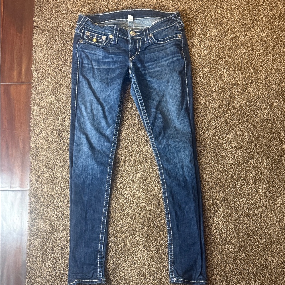 True Religion Dark Blue Skinny Jeans